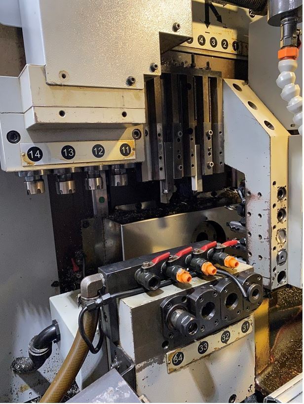 2012 GANESH (Expand Machinery) CYCLONE 32CS Swiss Screw Machines, N/C & CNC | Automatics & Machinery Co., Inc.