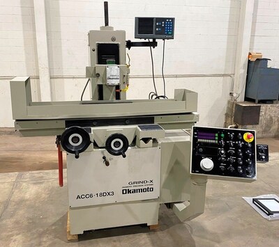 2004 OKAMOTO ACC 618 DX3 GRINDERS, SURFACE, RECIPROC. TABLE (HOR. SPDL.) | Automatics & Machinery Co., Inc.