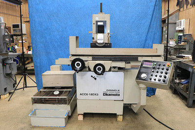 2012 OKAMOTO ACC 618 DX3 GRINDERS, SURFACE, RECIPROC. TABLE (HOR. SPDL.) | Automatics & Machinery Co., Inc.