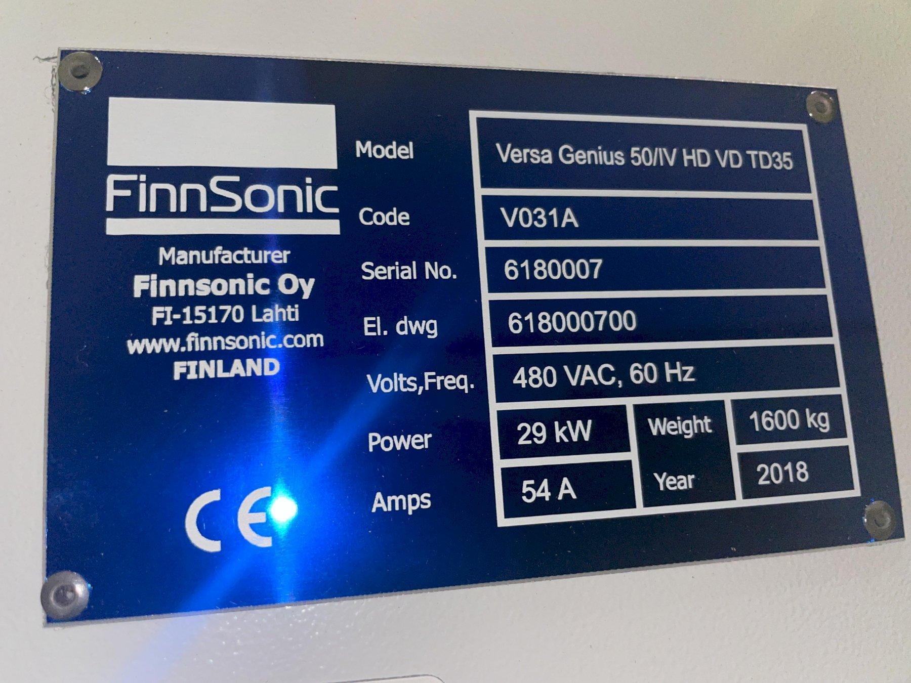 2018 Finnsonic Versa Genius 50IV Ultrasonic Washers and Cleaning Systems | Automatics & Machinery Co., Inc.